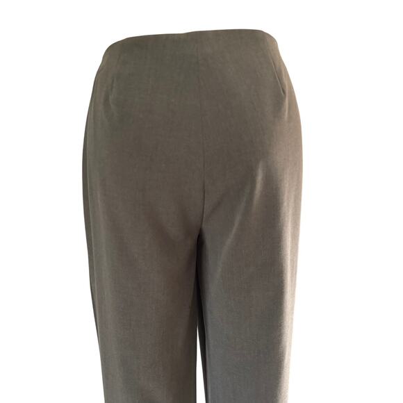 Cache Gray Flat Front Pant  10" Bottom front Split Bi Stretch Finished Seams - Picture 5 of 6